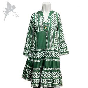 MISLOOK Southwest Print Ruffle Tiered Dress